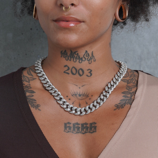 14mm Bandana Cuban Chain