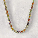 10mm Multicolor Prong Cuban Chain