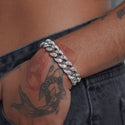 14mm Bandana Cuban Bracelet