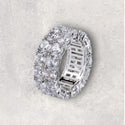 Two Row Solitaire Ring