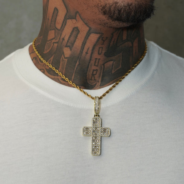 Baguette Cross Pendant