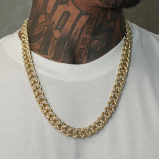 14mm Bandana Cuban Chain