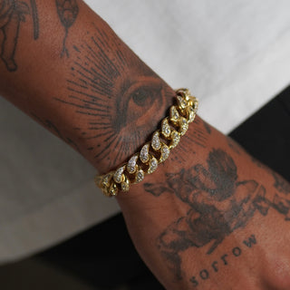 14mm Bandana Cuban Bracelet