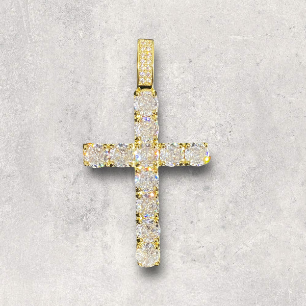 5mm Solitaire Cross Pendant