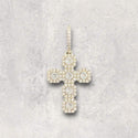 Clustered Diamond Cross Pendant